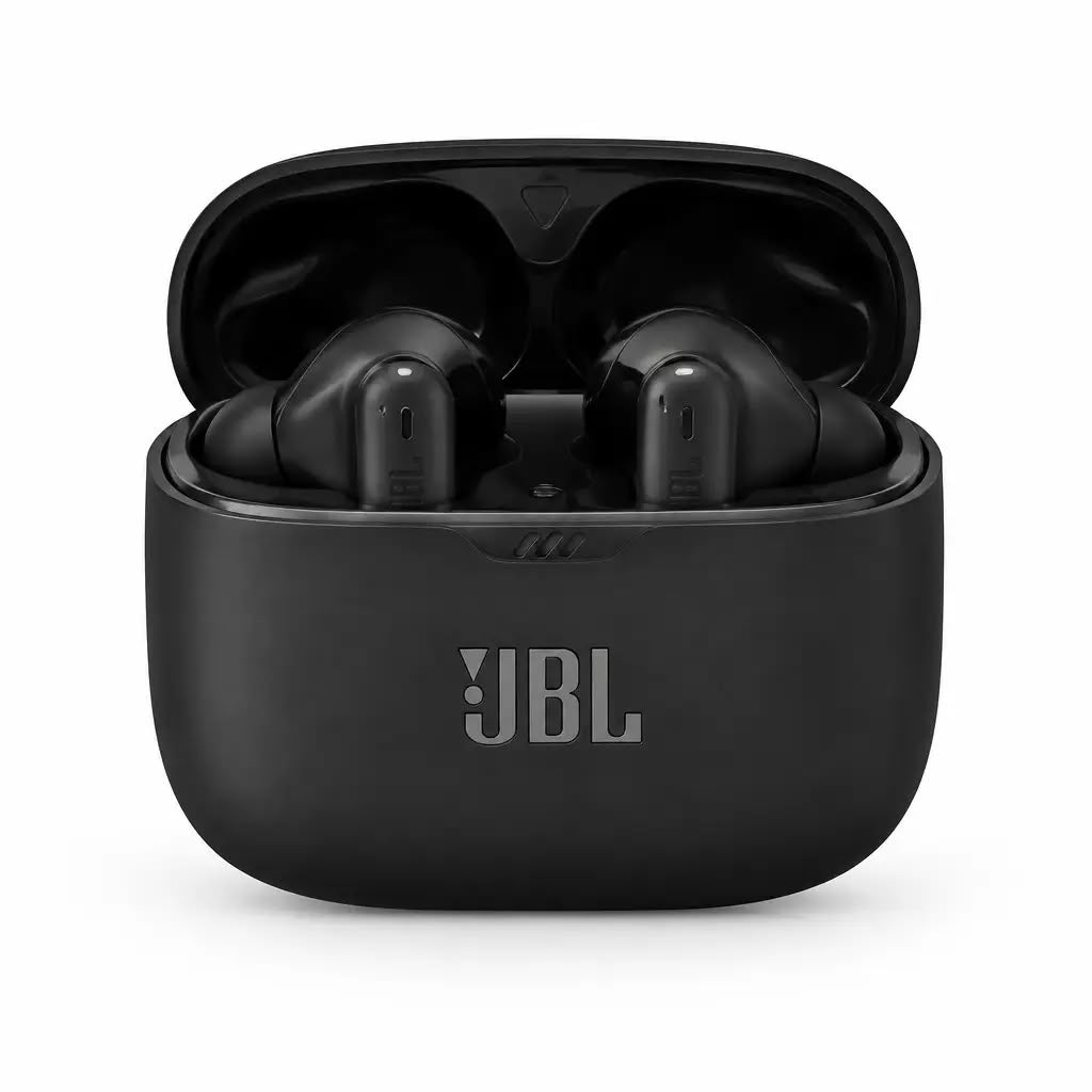 JBL Tune Beam True Wireless Noise Cancelling Earbuds, Black